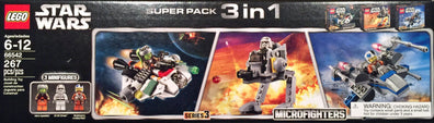 LEGO Set-Star Wars Microfighters Super Pack 3 in 1-Star Wars / Star Wars Microfighters Series 3 / Star Wars Rebels-66542-1-Creative Brick Builders